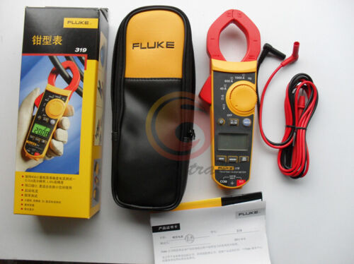 One New Fle 319 Digital Clamp Meter W/ Case 6000 Count F319