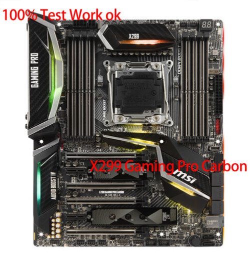 For Msi X299 Gaming Pro Carbon Lga 2066 Ddr4 Atx Motherboard