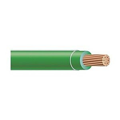 Building Wire, Thhn, 8 Awg, Green, 500Ft