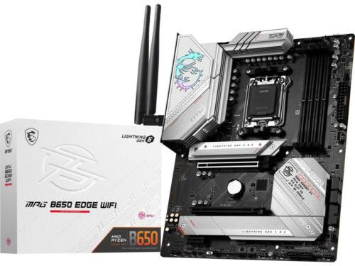 Msi Mpg B650 Edge Wifi Am5 Amd B650 Sata 6Gb/S Ddr5 Ryzen 7000 Atx Motherboard