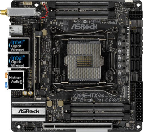 For Asrock X299E-Itx/Ac Lga1151 Ddr4 Mini-Itx Motherboard Mainboard