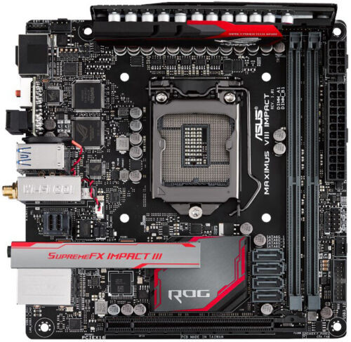 For Asus Rog Maximus Viii Impact Lga1151 Ddr4 Motherboard Tested