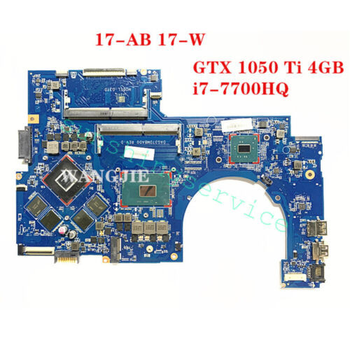 915550-601 Dag37Dmbad0 Intel I7-7700Hq  Motherboard For Hp 17-Ab 17-W 1050Ti/4Gb