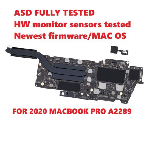 13" Apple Macbook Pro A2289 2020 Logic Board 1.4Ghz I5 8Gb 820-01987 W.Ventura