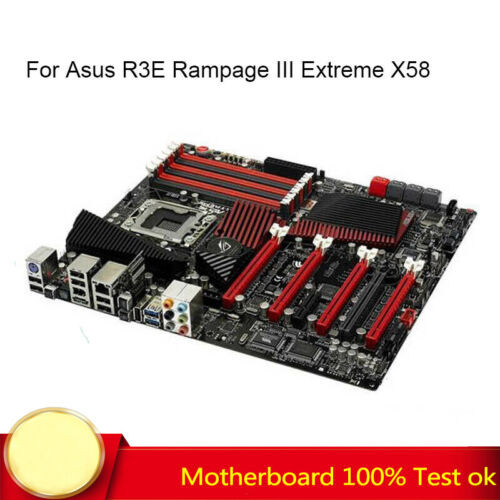 For Asus R3E Rampage Iii Extreme X58 Motherboard X5650 Lga1366 Ddr3 Intel Atx