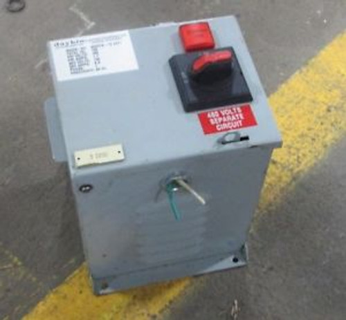 DAYKIN MDGTB-13 Z471 TRANSFORMER DISCONNECT 750 VA 480 V HI 120 V LO 1 PH