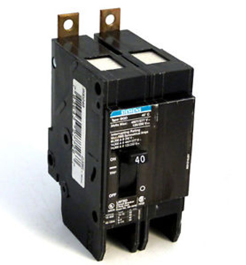 Siemens BQD240 40A 2-Pole 480V Circuit Breaker