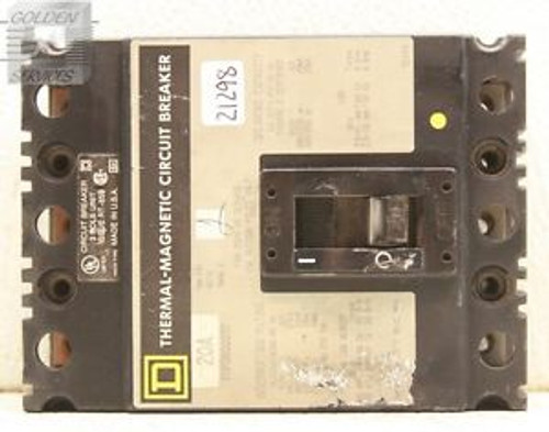 Square D FHP36020TF Thermal Magnetic Circuit Breaker 600V 20A 3P