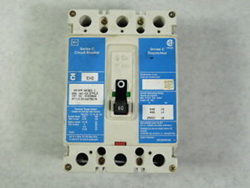 Cutler Hammer EHD3060 Circuit Breaker 3-Pole 60A 480VAC  WOW