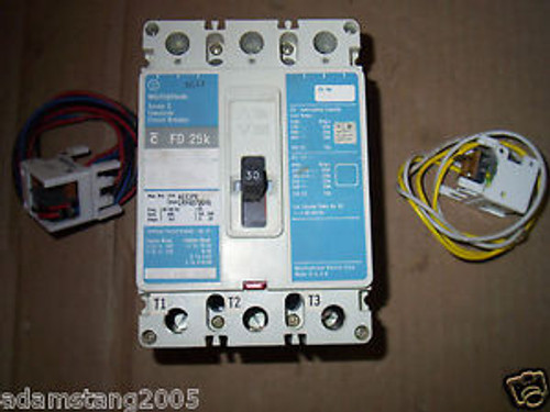 CUTLER HAMMER FD FD3030L 3 POLE 30 AMP SHUNT/ AUXILARY BREAKER