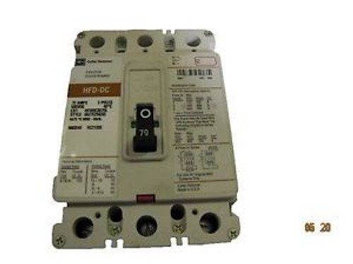 Cutler-Hammer HFDDC3070L 70 Amp 3 Phase Circuit Breaker