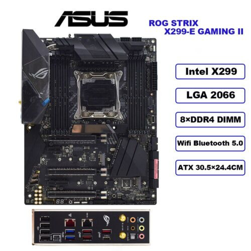 Asus Rog Strix X299-E Gaming Ii Motherboard Atx Intel X299 Chipset Lga2066 Ddr4