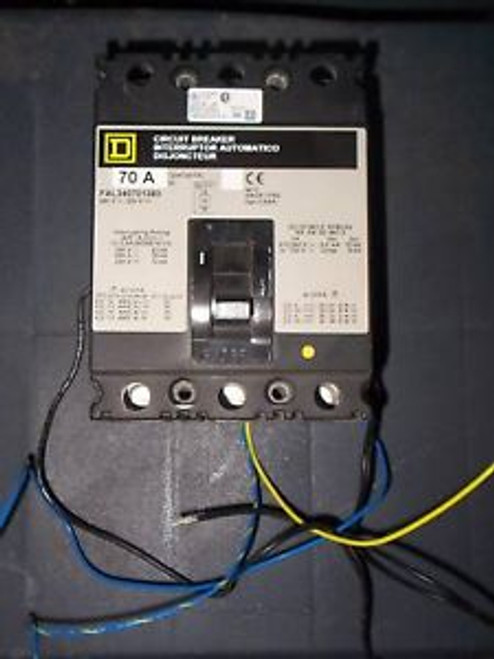 Square D FAL FAL340701380 70 amp 3 pole 480v Breaker