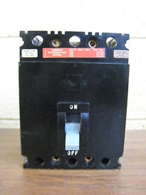 Square D FHP36100 100-Amp 100A 3-Pole 3P Circuit Breaker Used