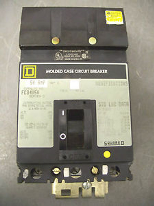 SQUARE D I-LINE CIRCUIT BREAKER CAT FC34050 50A/480V/3POLE