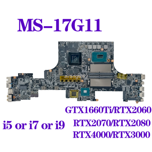 Motherboard For Msi Gs75 Stealth 9Sg Ms-17G11 Ms-17G1 W/ I5 I7 9Th Gen Cpu
