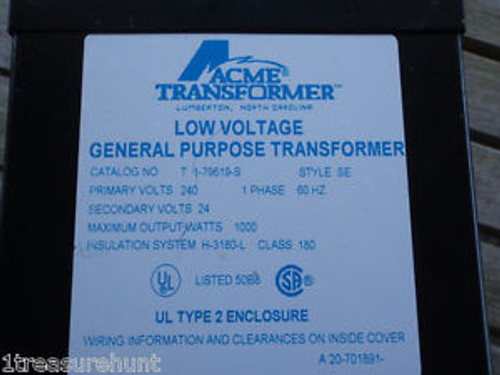 acme low voltage 220v Transformer exce//c