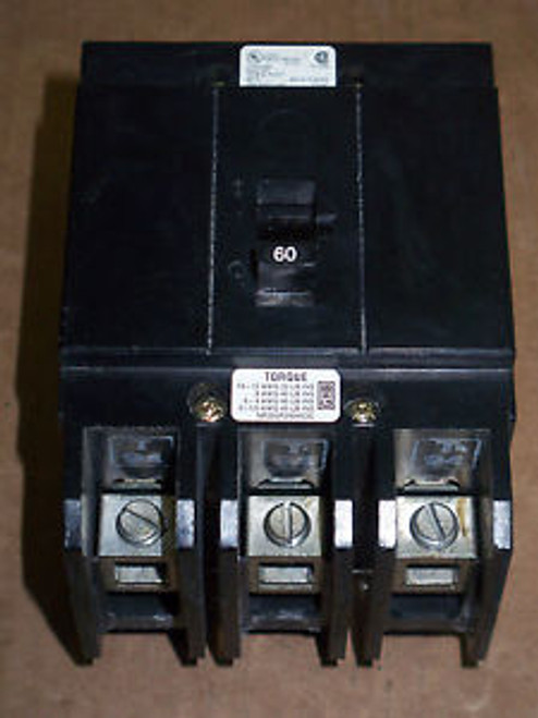 Cutler Hammer GHB 3 pole 60 amp 277/480v GHB3060 Circuit Breaker