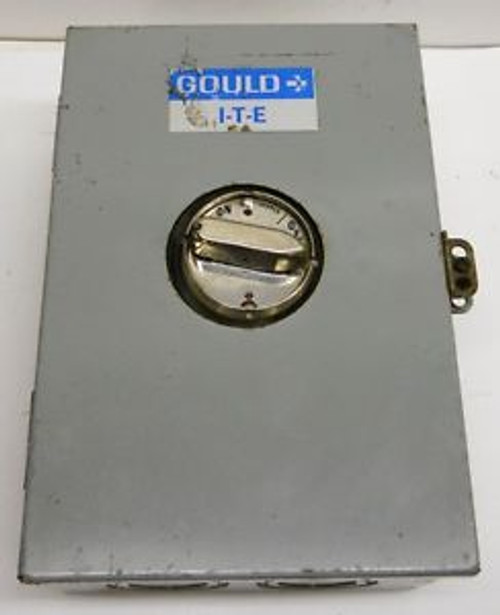 GOULD ENCLOSURE E4-1A W/ CIRCUIT BREAKER EE2-B020