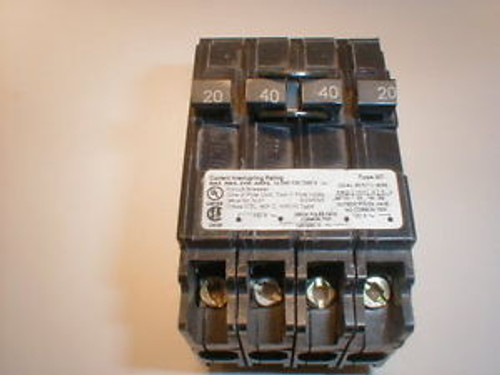 ITE Stab-In Q22040CT 1 Pole 20 Amp/ 2 Pole 40 Amp 120/240 Volt Circuit Breaker