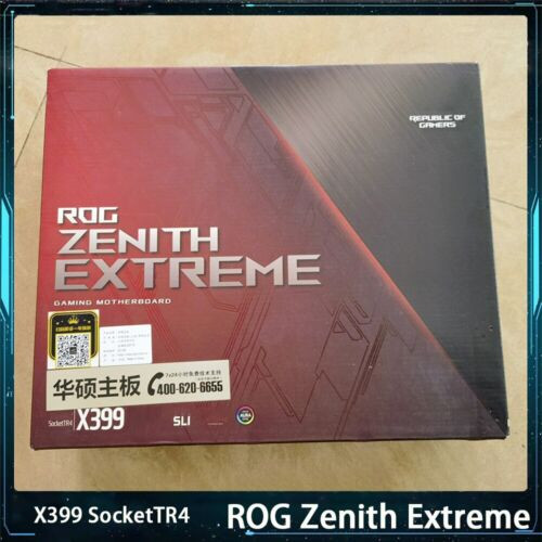 Rog Zenith Extreme For Asus X399 Sockettr4 Gaming Motherboard Works Perfectly