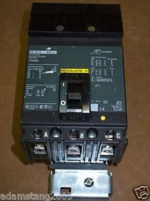 Square D FH 3 pole 20 amp 600v FH36020 Circuit Breaker Green Label