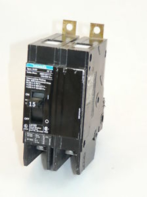 Used Siemens BQD Breaker 2p 15a BQD215 Circuit Breaker