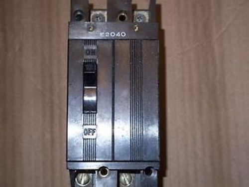 Westinghouse E E2040 2 pole 40 amp Circuit Breaker Chipped