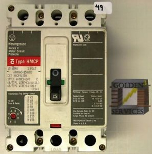 Westinghouse HMCP015E0 15 amp Circuit Breaker
