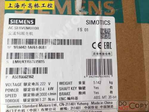 1Pc New 1Fl6042-1Af61-0Lb1 V90 0.4Kw
