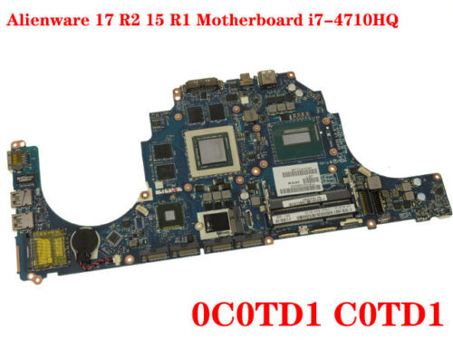 For Dell Alienware 17 R2 15 R1 Motherboard I7-4710Hq 0C0Td1 La-B753P Test Work