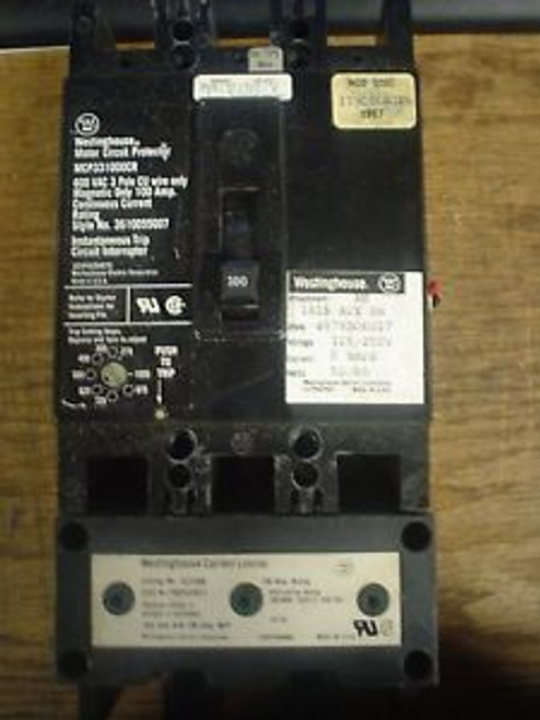 Used Westinghouse motor circuit protector MCP331000CR & Current limiter EL3100R