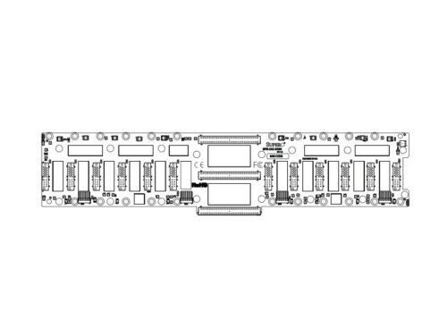 Supermicro Bpn-Sas-938H Backplane For Sc938, 16X 3.5" Sas/Sata