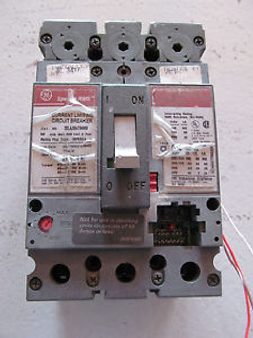 GE General Electric SELA36AT0060 Circuit Breaker 60 Amp 3 Pole 600 V W/Auxiliary