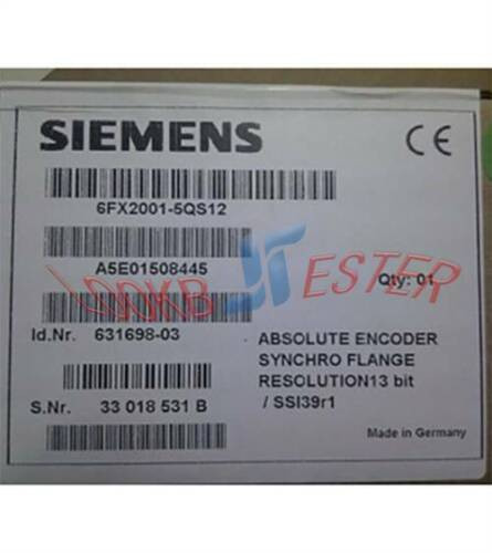 One  New Siemens  Encoder 6Fx2001-5Qs12 6Fx20015Qs12