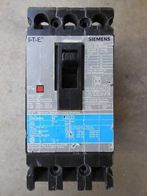 Siemens ED63B060 3pole 60amp 600v circuit breaker warranty