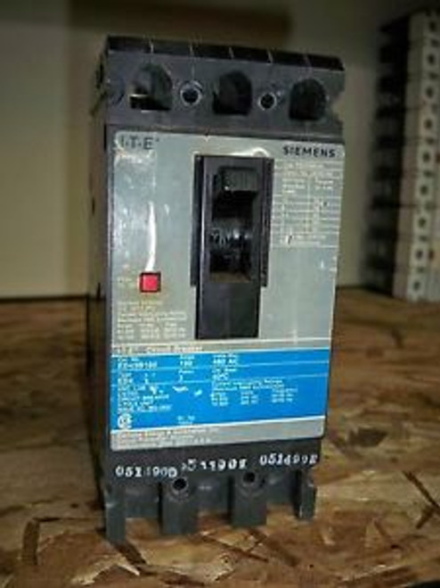 Siemens ITE ED43B100 circuit breaker 3pole 100amp type ED4 1 year warranty