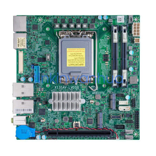 For Supermicro X13Sav-Lvds Intel Q670E Lga-1700 Ddr4 Mini-Itx Server Motherboard