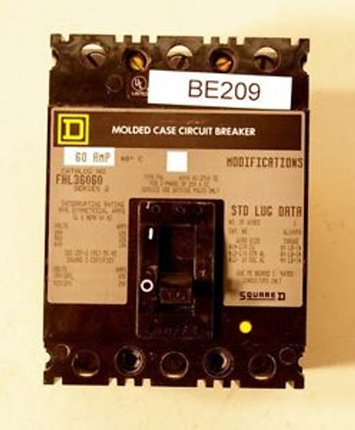 Square D FHL36030 600V 30A 3P Circuit Breaker FHL