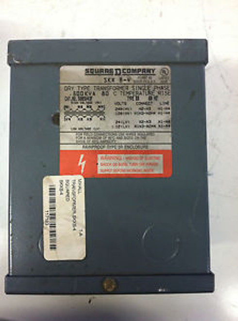 Square D Single Phase Transformer 500SV43F