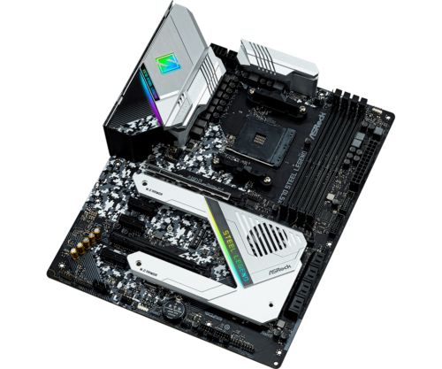 For Asrock X570 Steel Legend Motherboard Amd Am4 Ddr4 Atx Mainboard