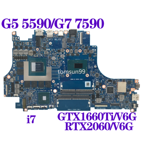 Motherboard For Dell G5 5590 G7 7590 Vulcan15_N18E 0Cndtp 0F7T8V 0Mxhk3 0Ph6Yp