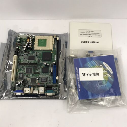 Iei Nova-7830 V1.0 Embedded Processor Sbc W/ Lcd/Crt Vga, Audio, Lan~New~