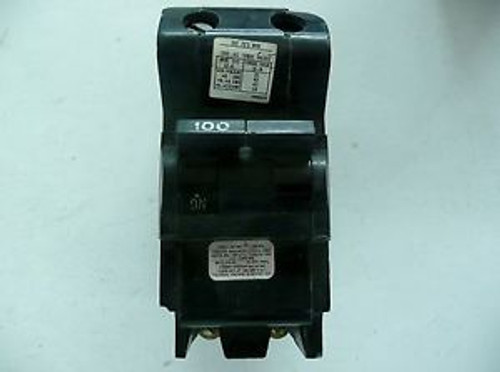 Federal Pacific NB100 Circuit Breaker 100 AMP 2 Pole 120/240 VAC Bolt-On