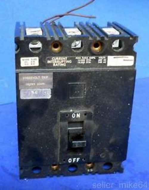 SQUARE D 34050-S1121, BREAKER, 240/480 VAC, 50 AMP