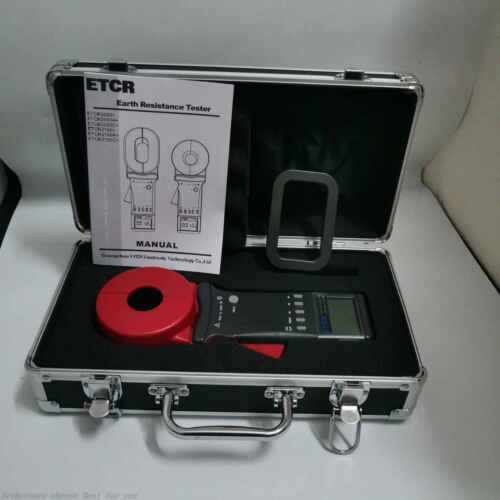 One Etcr2100+ 0-1200? Digital Clamp On Ground Earth Resistance Tester Meter