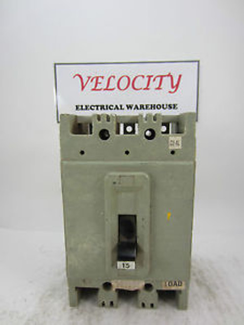 FEDERAL PACIFIC HEF631015 3 Pole 15 Amp Circuit Breaker