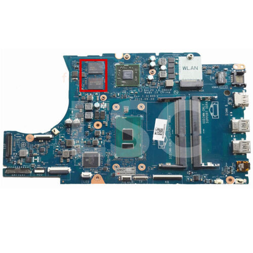 For Dell Inspiron 5567 5767 Laptop Motherboard Cn-0Y8N7H 0Y8N7H Y8N7H I5-7200U