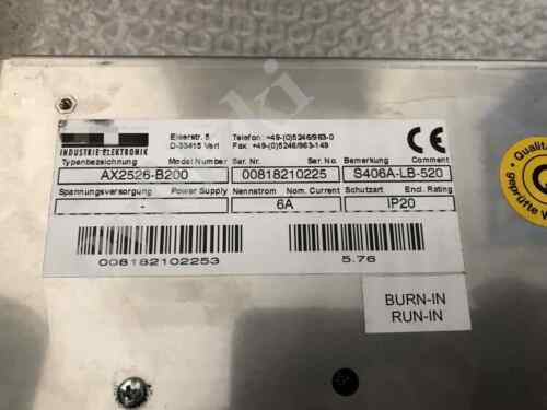 1Pcs Used Ax2526-B200 S406A-Lb-520