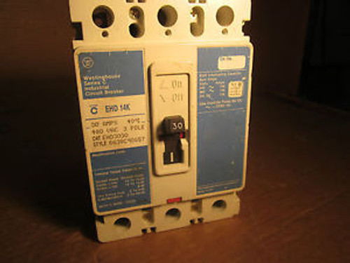 Cutler Hammer EHD3030 30amp 3pole circuit breaker